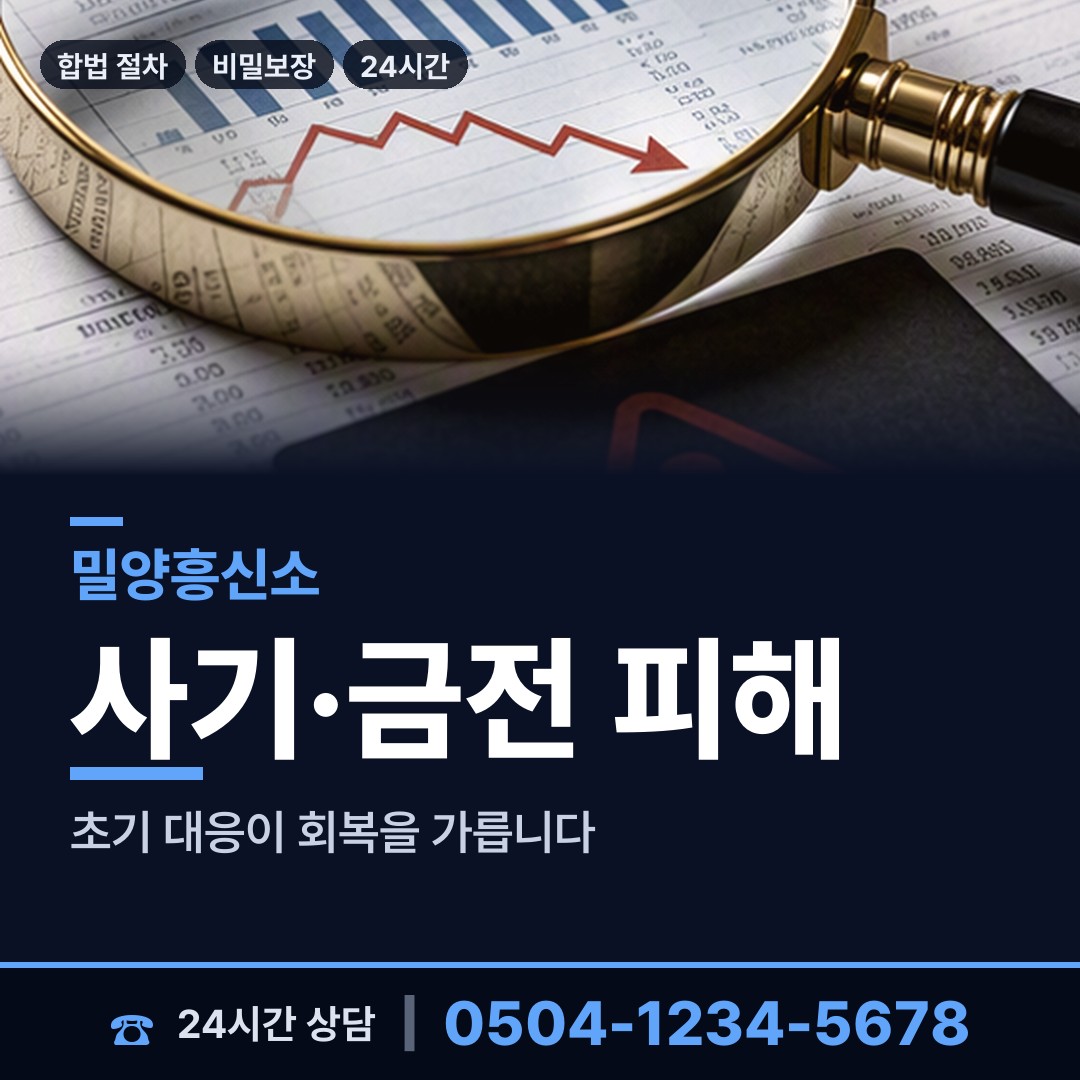밀양 내이동 이혼증거 상담 안내